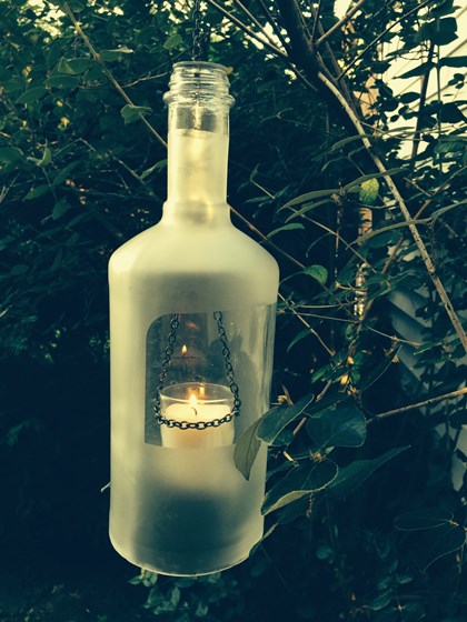 Candles: Vodka Bottle Candle Holder