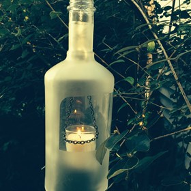 Candles: Vodka Bottle Candle Holder